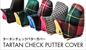 TARTAN CHECK PUTTER COVER タータンチェックパターカバー